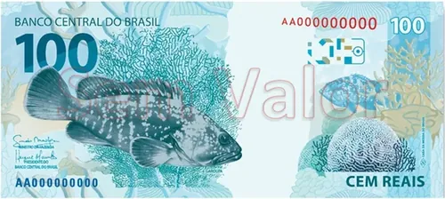 100 R$ bankjegy hátlap