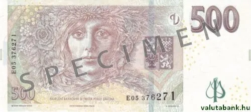 500 Kč bankjegy hátlap