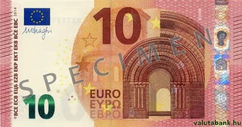 10 eurós címlet eleje - Euro bankjegy - EUR