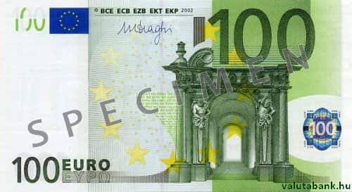 100 eurós címlet eleje - Euro bankjegy - EUR