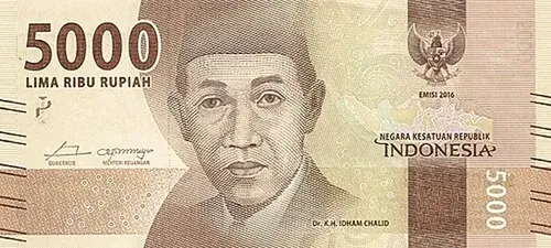 5000 Rp bankjegy