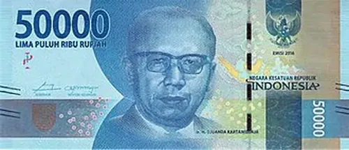 50000 Rp bankjegy
