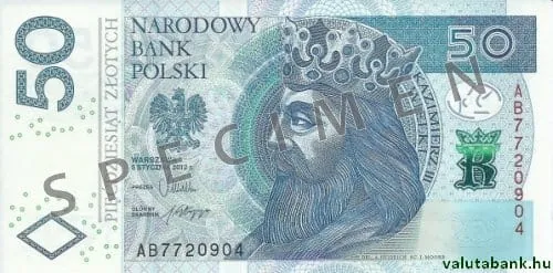 50 zł bankjegy