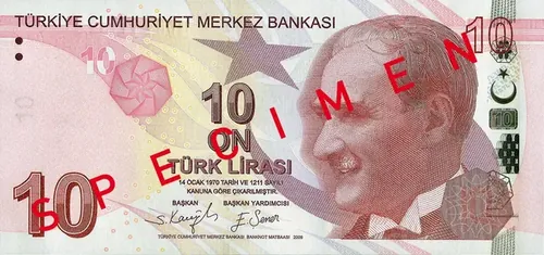 10 ₺ bankjegy
