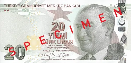 20 ₺ bankjegy